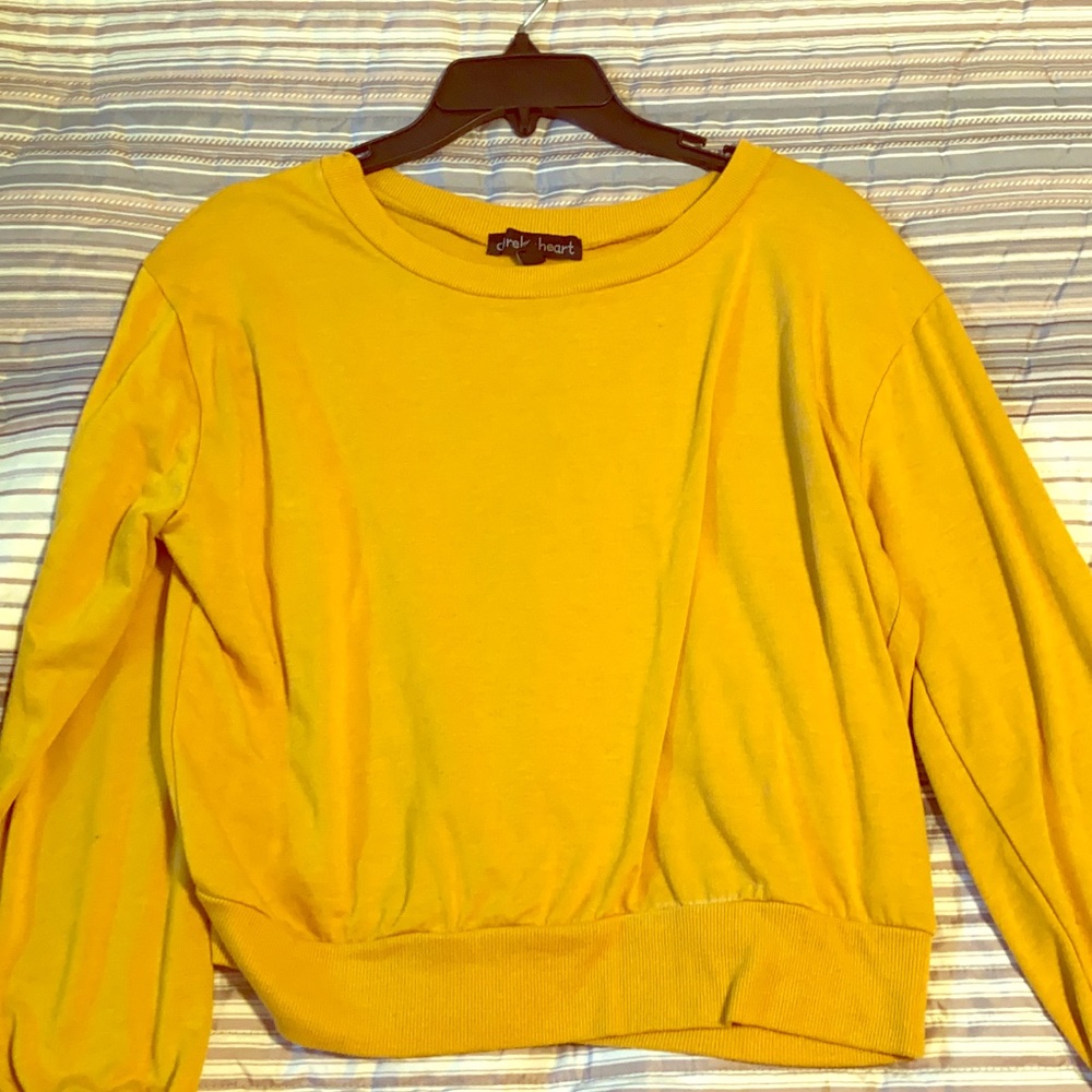 Derek Heart slightly cropped sweater